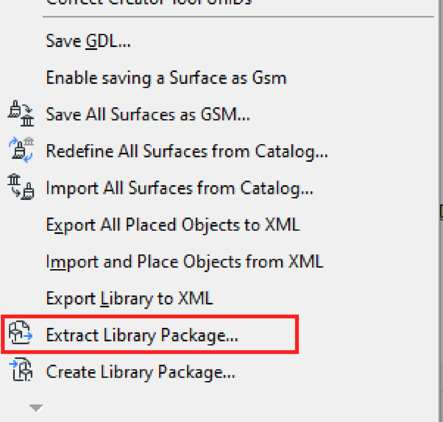 Extract library package